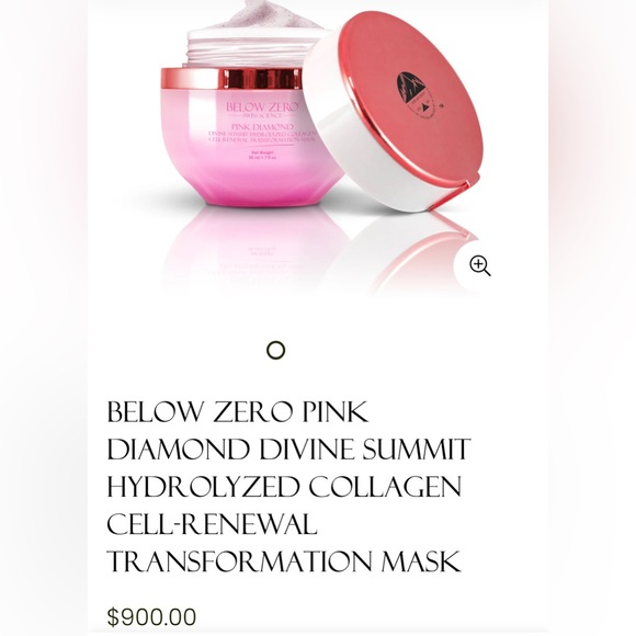 below zero Other - Below Zero Pink Diamond Collagen Mask NEW